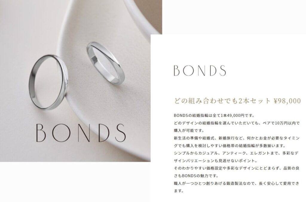 BONDS(ボンズ)の指輪